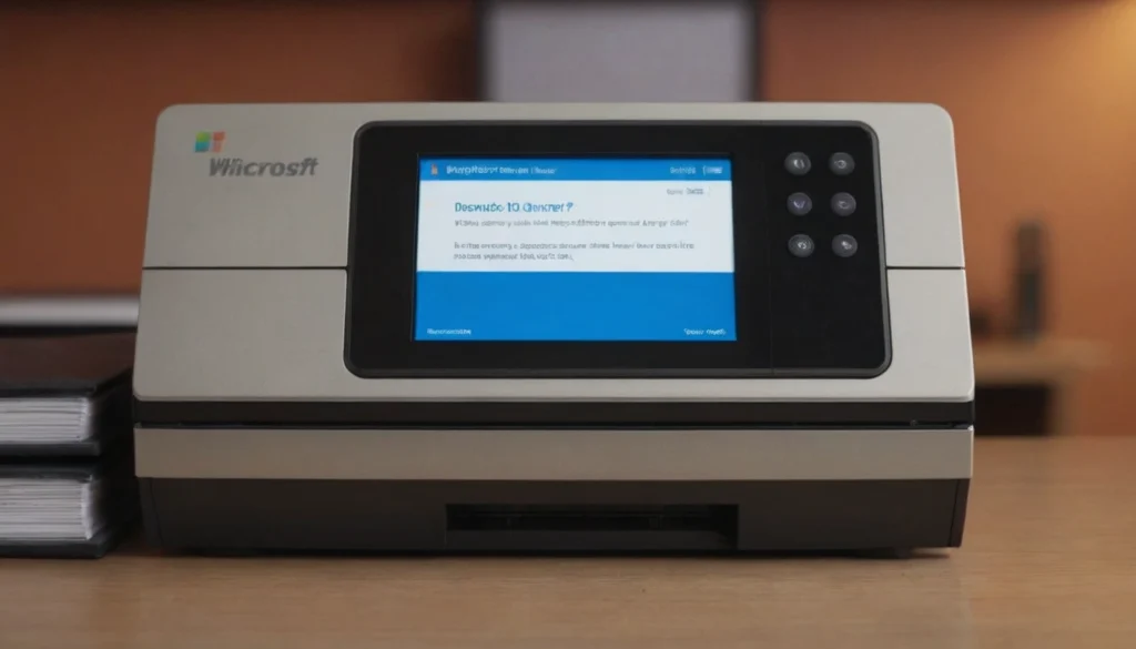 Printer error requiring remote IT troubleshooting.